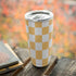 Yellow and White Checkerboard Yeti 20oz Tumbler Skin