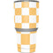Yellow and White Checkerboard Yeti 30oz Rambler Tumbler Skin