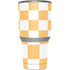 Yellow and White Checkerboard Yeti 30oz Rambler Tumbler Skin