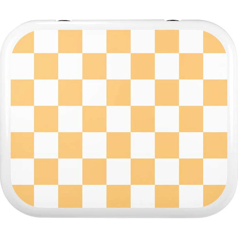 Yellow and White Checkerboard YETI Roadie 24 Hard Cooler Skin