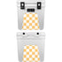 Yellow and White Checkerboard YETI Roadie 24 Hard Cooler Skin