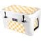 Yellow and White Checkerboard YETI Tundra 45 Hard Cooler Skin