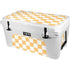 Yellow and White Checkerboard YETI Tundra 65 Hard Cooler Skin