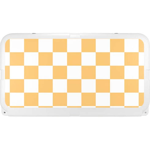 Yellow and White Checkerboard YETI Tundra 65 Hard Cooler Skin