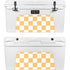 Yellow and White Checkerboard YETI Tundra 75 Hard Cooler Skin