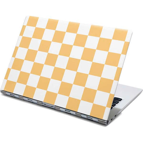 Yellow and White Checkerboard Yoga 910 2-in-1 14in Touch-Screen Skin