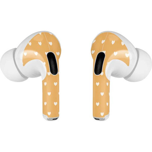 Yellow and White Hearts AirPods Pro 2nd Gen Skin