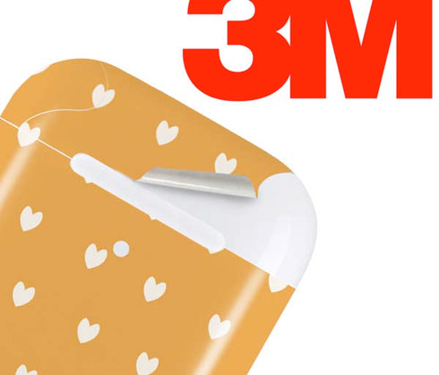 Yellow and White Hearts Apple AirPods 2 Skin