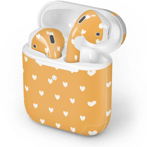 Yellow and White Hearts Apple AirPods 2 Skin