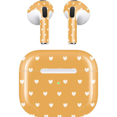 Yellow and White Hearts Apple AirPods (3rd Gen 2021) Skin