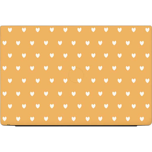 Yellow and White Hearts Dell Vostro Skin