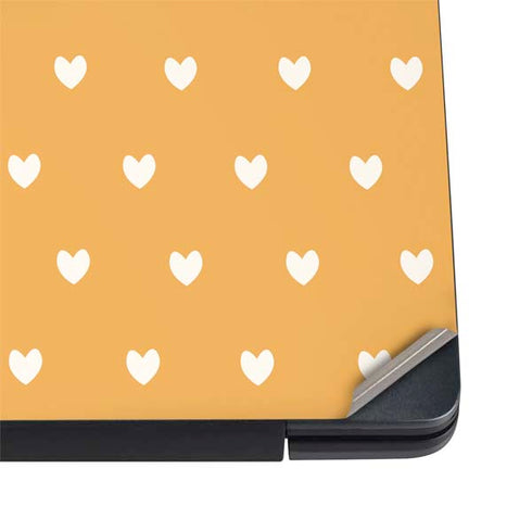 Yellow and White Hearts Dell Vostro Skin