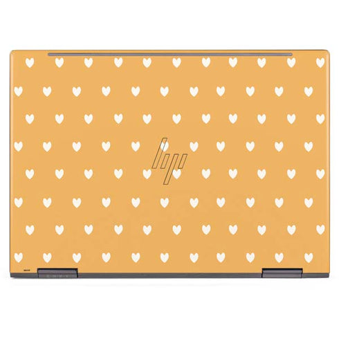 Yellow and White Hearts HP Envy Skin