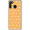 Yellow and White Hearts Galaxy A21 Clear Case
