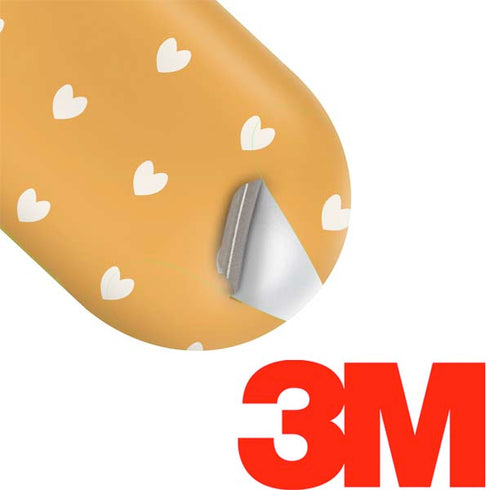 Yellow and White Hearts Galaxy Buds Plus Skin