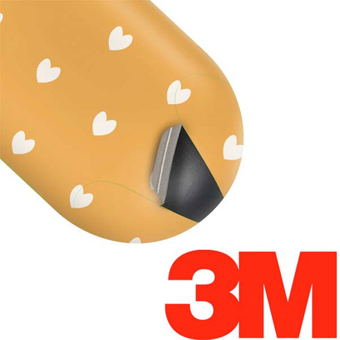 Yellow and White Hearts Galaxy Buds Skin