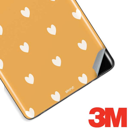 Yellow and White Hearts Galaxy Note 8 Skin