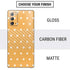 Yellow and White Hearts Galaxy Note20 5G Skin