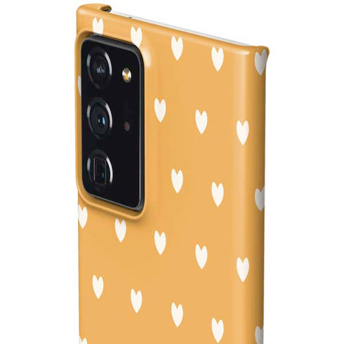 Yellow and White Hearts Galaxy Note20 Ultra 5G Lite Case