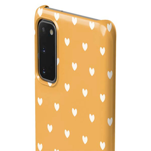 Yellow and White Hearts Galaxy S20 Lite Case