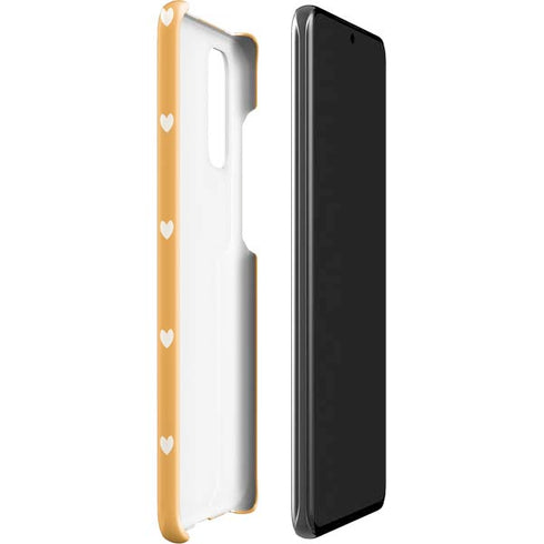 Yellow and White Hearts Galaxy S20 Lite Case