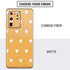 Yellow and White Hearts Galaxy S20 Ultra 5G Skin