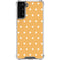 Yellow and White Hearts Galaxy S21 FE Clear Case