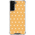 Yellow and White Hearts Galaxy S21 FE Clear Case
