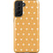 Yellow and White Hearts Galaxy S21 FE Pro Case