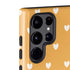 Yellow and White Hearts Galaxy S22 Ultra Pro Case