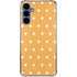 Yellow and White Hearts Galaxy S24 Clear Case