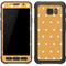 Yellow and White Hearts Galaxy S7 Active Skin