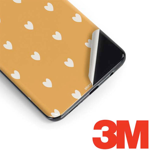Yellow and White Hearts Galaxy S9 Plus Skin