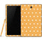 Yellow and White Hearts Samsung Galaxy Tab Skin
