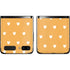 Yellow and White Hearts Galaxy Z Flip Skin