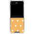 Yellow and White Hearts Galaxy Z Flip5 5G Clear Case
