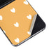 Yellow and White Hearts Galaxy Z Flip5 5G Skin