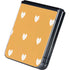 Yellow and White Hearts Galaxy Z Flip5 5G Skin