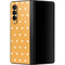 Yellow and White Hearts Galaxy Z Fold3 5G Skin