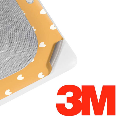 Yellow and White Hearts Google Home Hub Skin