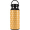 Yellow and White Hearts Hydro Flask 32oz Wide Mouth Skin