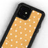 Yellow and White Hearts iPhone 12 Mini Waterproof Case