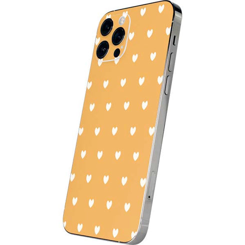 Yellow and White Hearts iPhone 12 Pro Max Skin