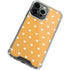 Yellow and White Hearts iPhone 13 Pro Max Clear Case