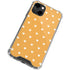 Yellow and White Hearts iPhone 14 Clear Case