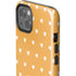 Yellow and White Hearts iPhone 15 Plus Impact Case