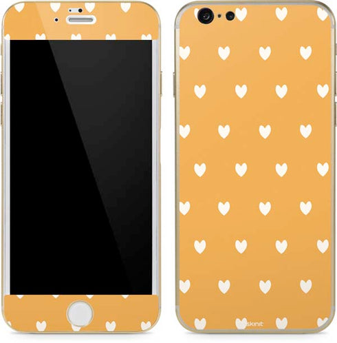 Yellow and White Hearts iPhone 6/6s Skin