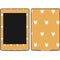 Yellow and White Hearts Amazon Kindle Skin