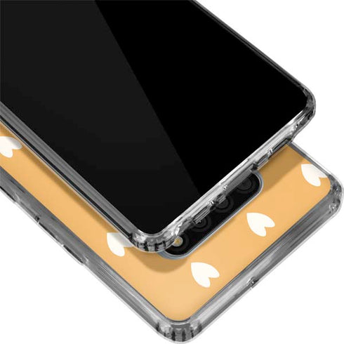 Yellow and White Hearts LG Stylo 6 Clear Case