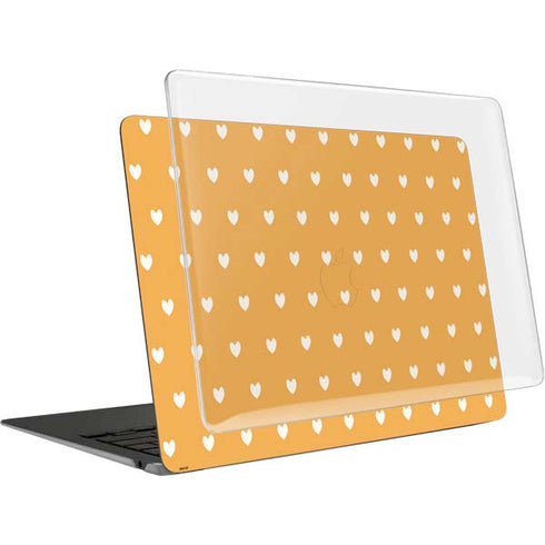 Yellow and White Hearts MacBook Air 13in M1 (2021) Case plus Skin